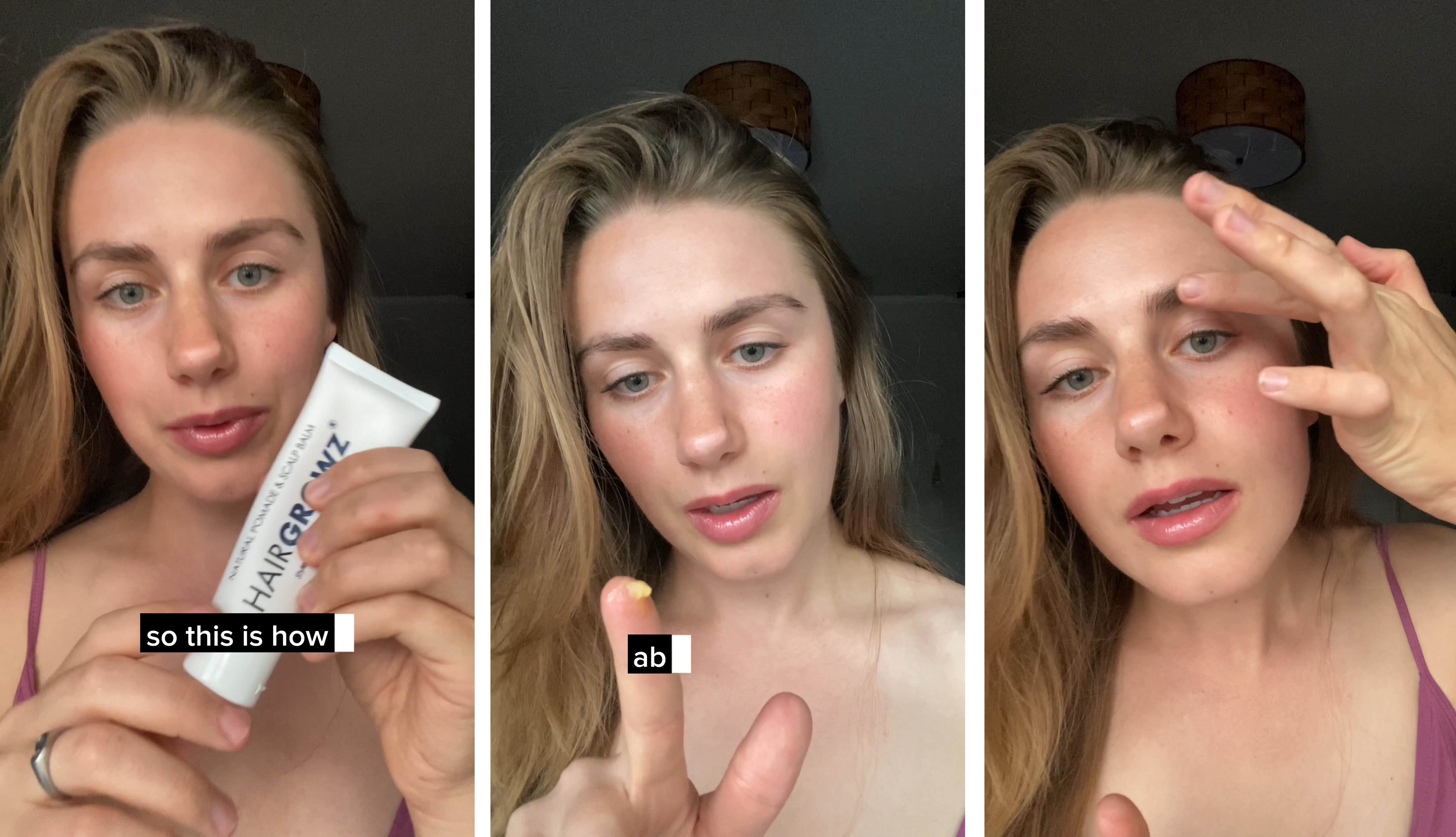 Using HairGrowz for eyebrows. 
